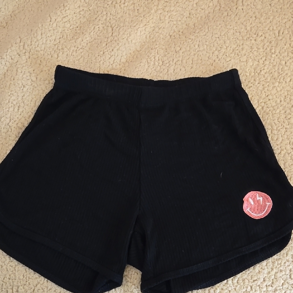 Black and Pink Athletic Shorts with Relaxed Fit